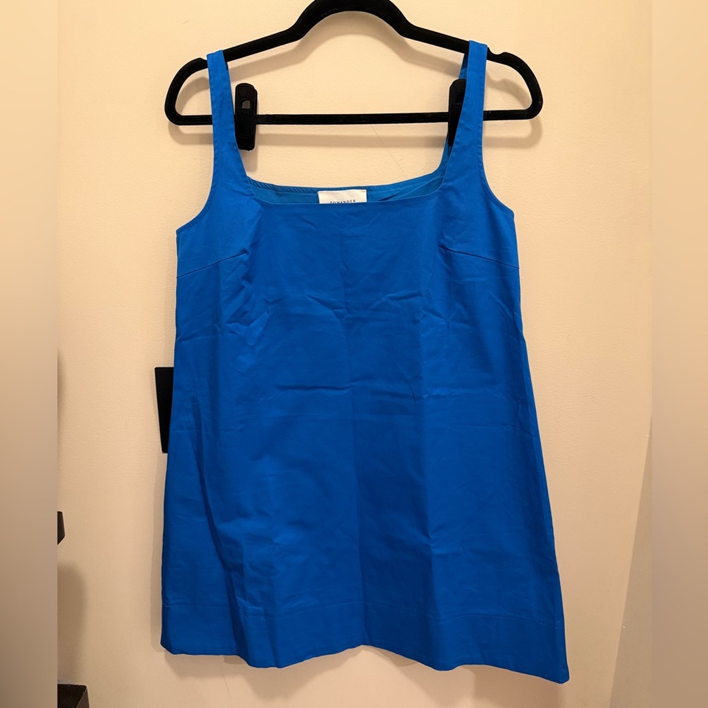 New Pomander Place Blue Sleeveless Dress